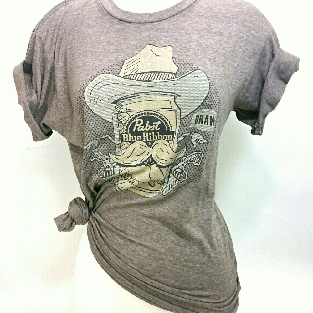 PBR Cowboy Beercan PABST BLUE RIBBON TEE